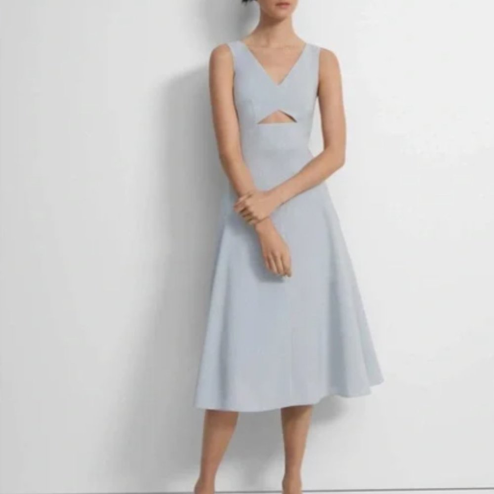 Theory Harbour Cut out Midi Dress